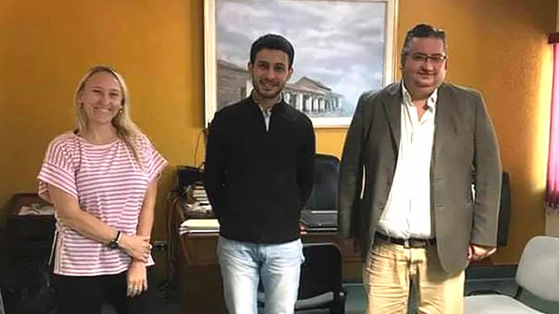 Brandán con Emi Lauret