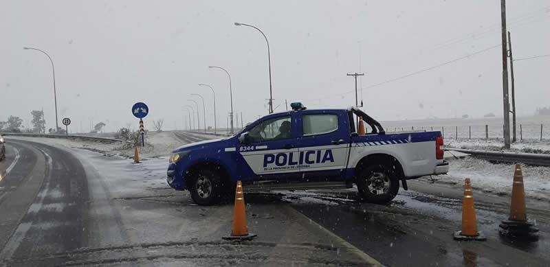 Corte de ruta por nevada