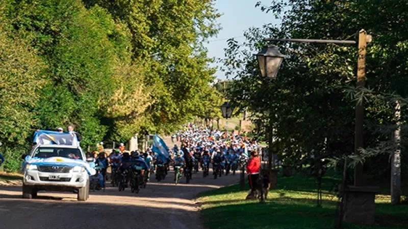 Bicidesfile por Malvinas