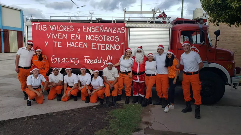 Papá Noel bomberil