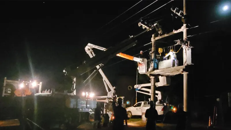 Trabajos en red eléctrica