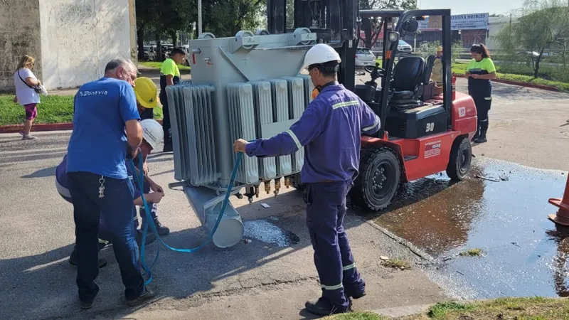 Transformador averiado