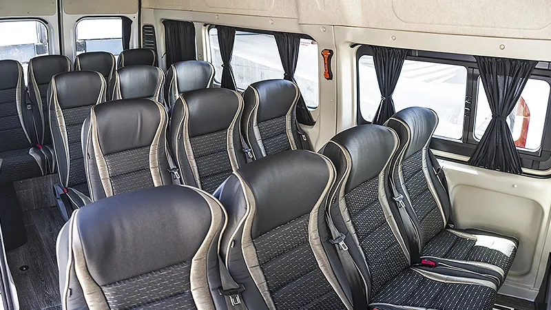 Minibus interior