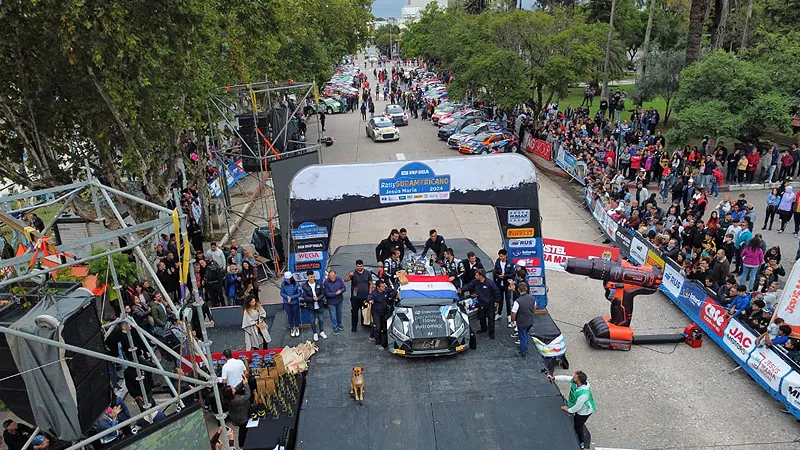 Aérea rampa rally