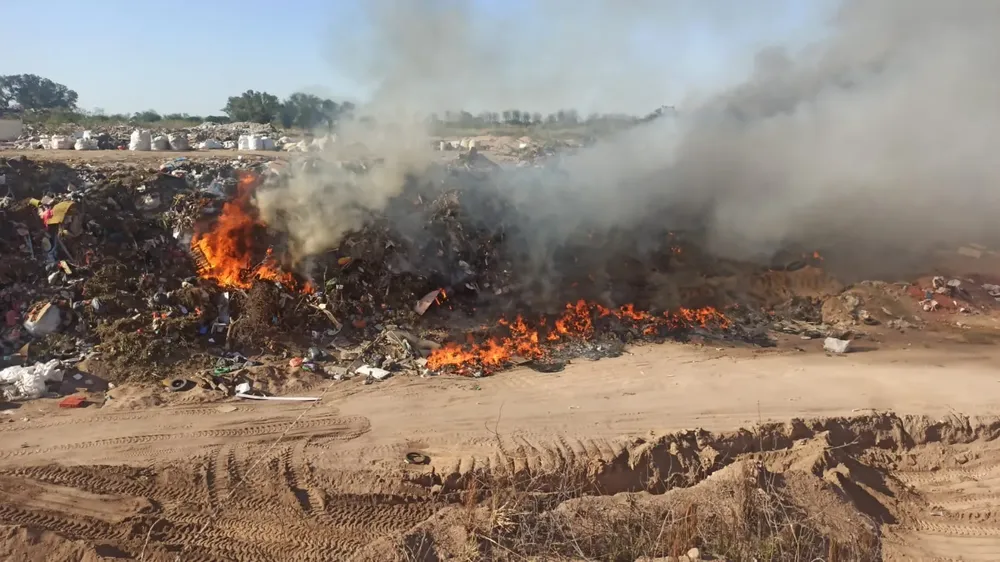 incendio basural JM