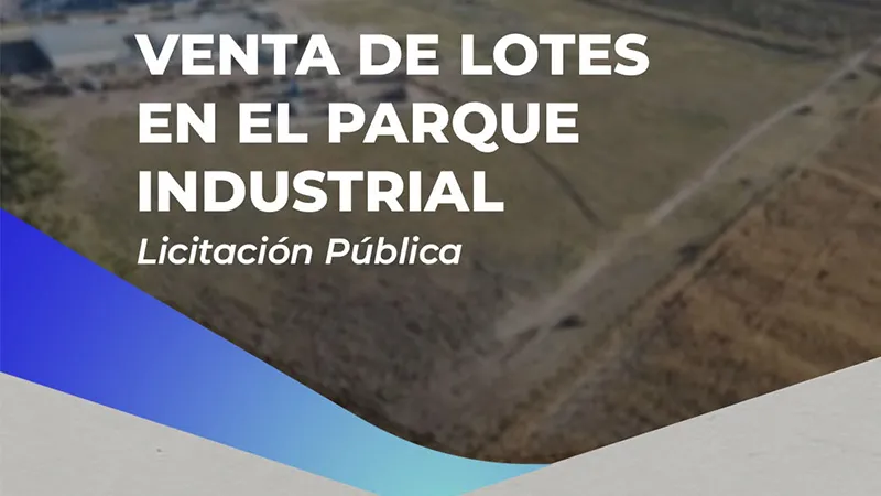 Venta de lotes en Parque Industrial