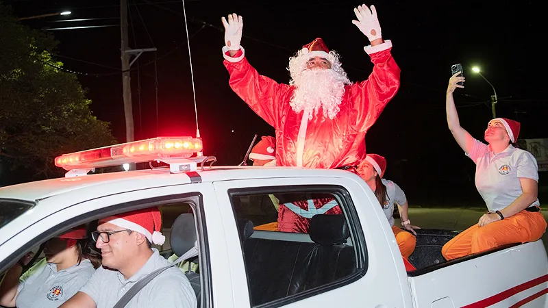 Papá Noel bomberil