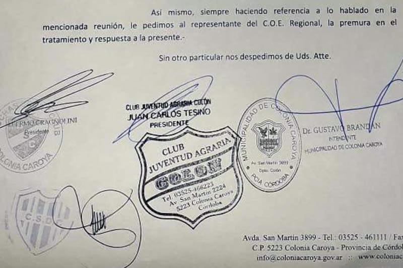 Carta de clubes