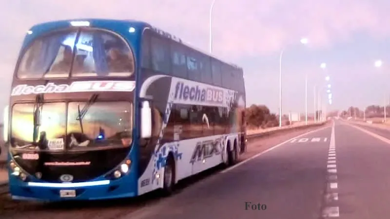 Colectivo con persona muerta