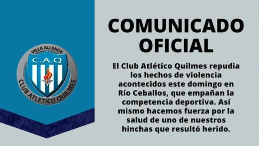 Comunicado Quilmes
