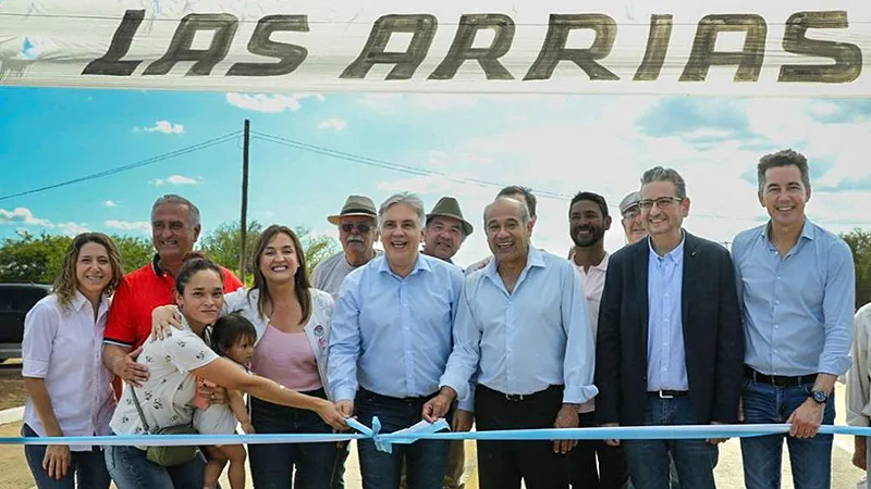 Inauguración asfalto Las Arrias