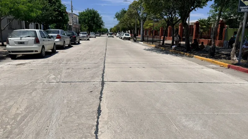 Repavimentación calle Chile