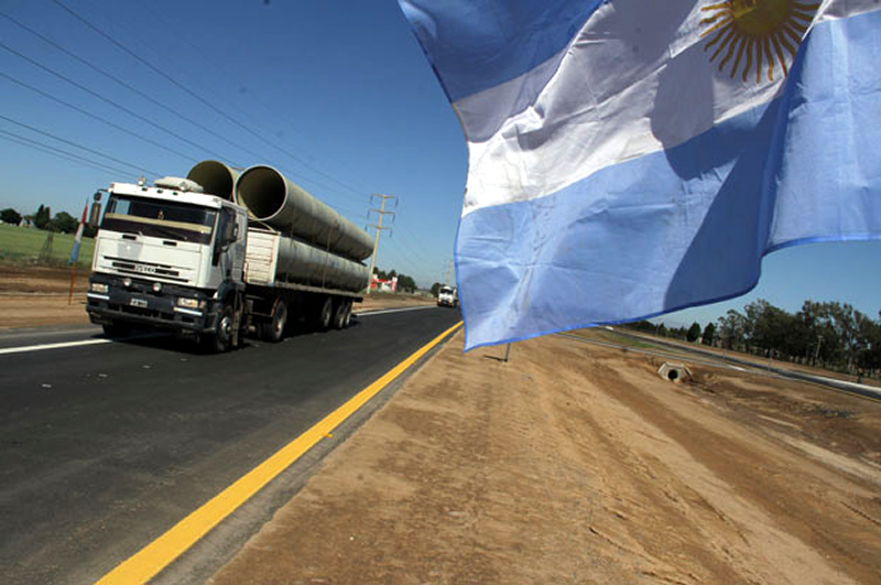 Camiones en la ruta