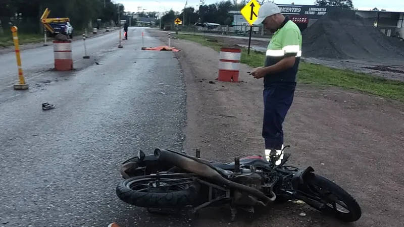 Accidente fatal en moto