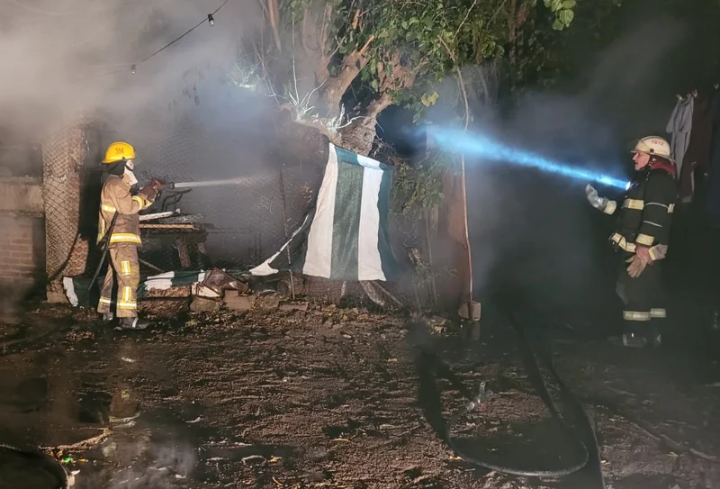 Incendio de galpón
