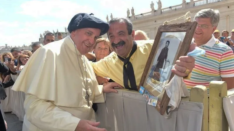 Papa Francisco con Pato Monte