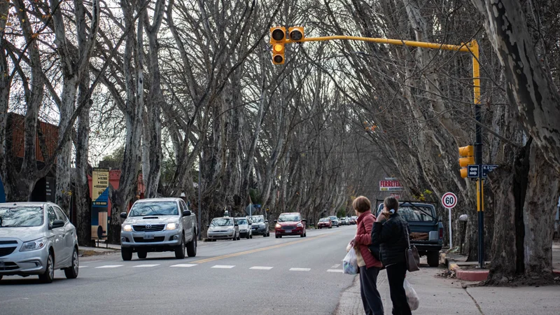 Semáforo San Martín y Calle 34