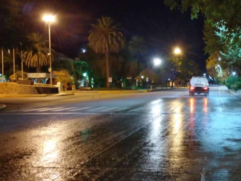 Desinfección de calles en JM