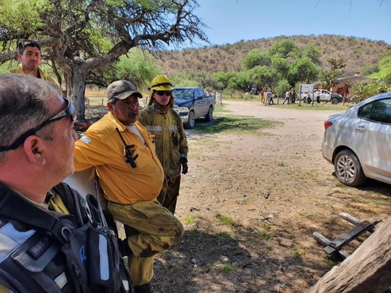 Bomberos en el Norte cordobés