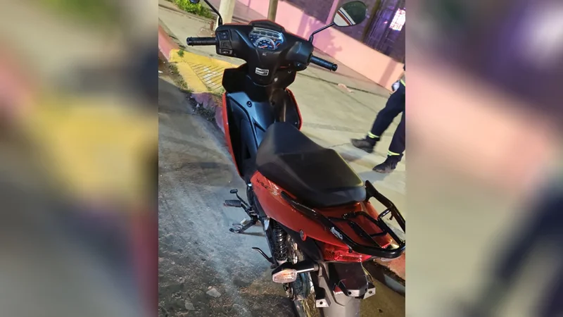 Moto atropellada