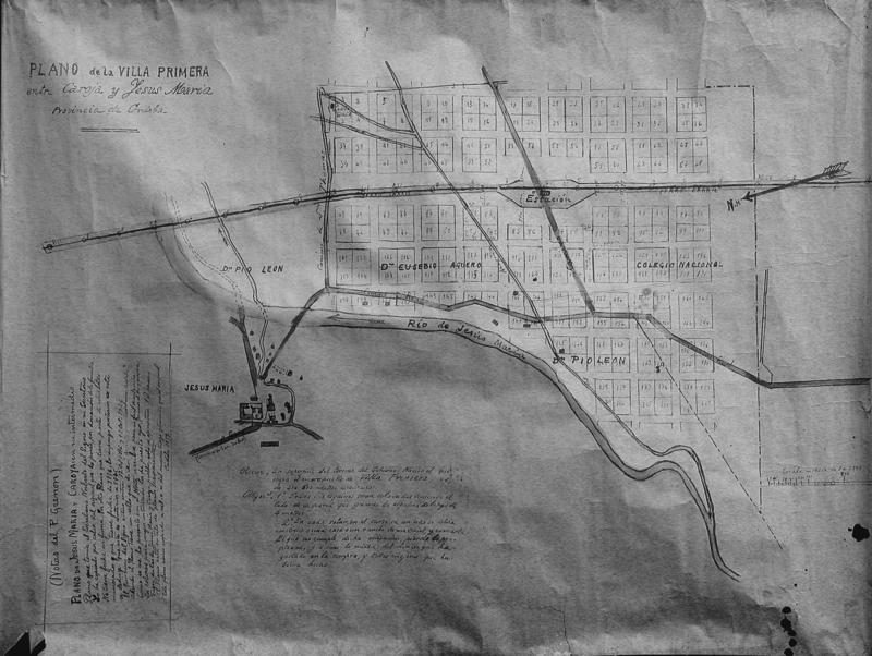 Plano original de Jesús María