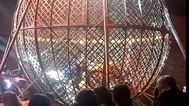 Accidente en El Globo de la Muerte