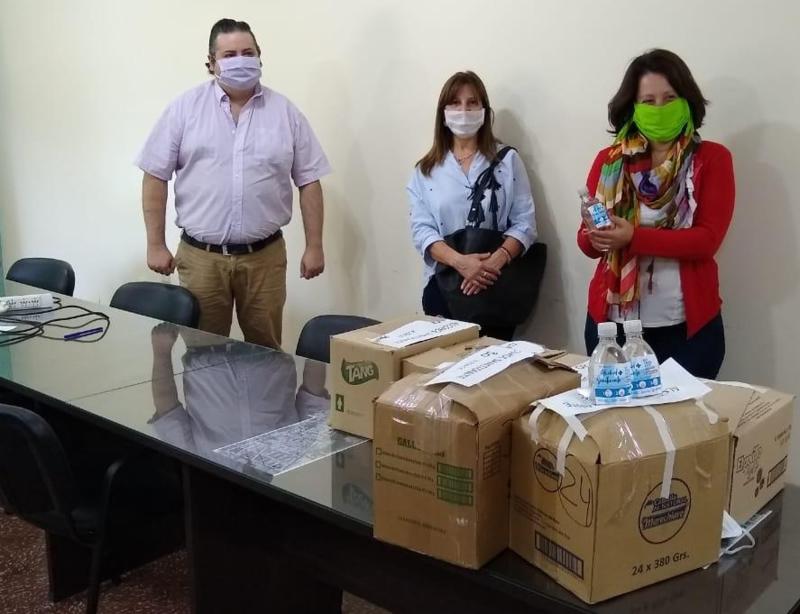 Donación de alcohol a CC