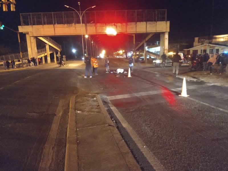 Accidente de tránsito en calle Chile y Ruta 9
