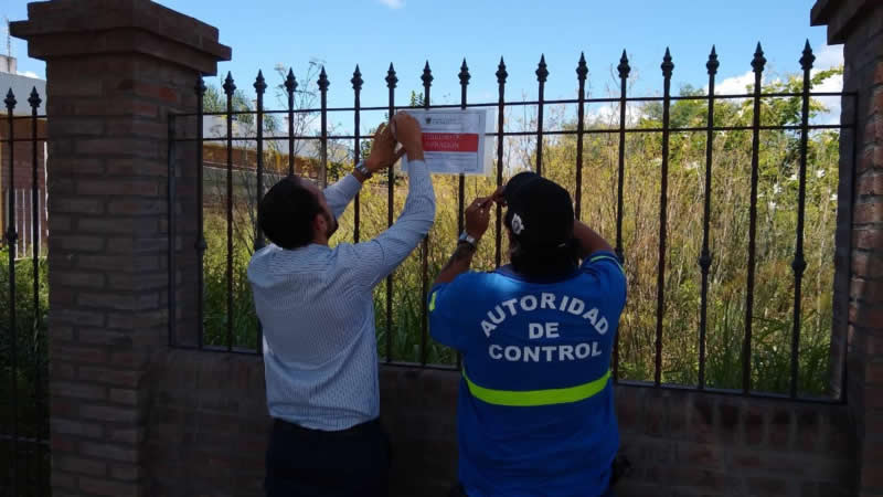 Acta de infracción por falta de desmalezado