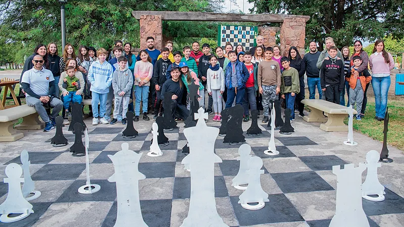 Tablero de ajedrez gigante