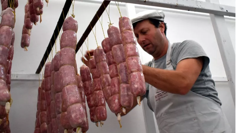 Producción de salame