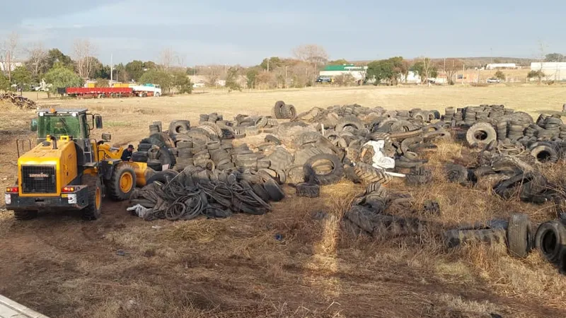 Neumáticos en desuso