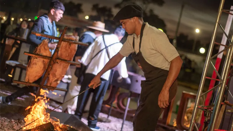 Asado en el Festival