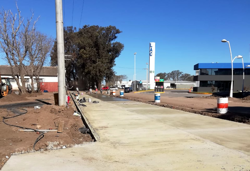 Hormigonado en Puerto Caroya