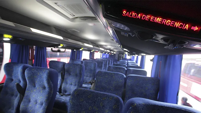 Interior de colectivo