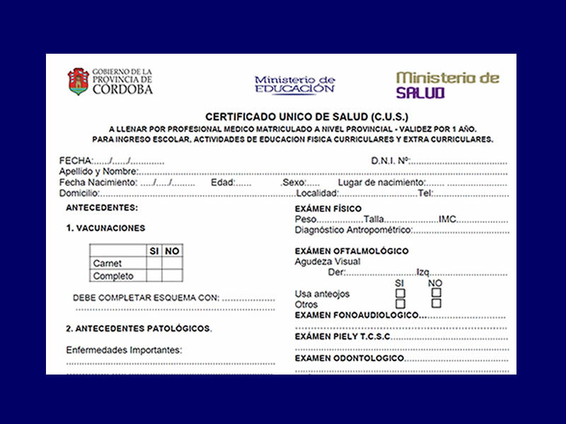 Todos Los Dispensarios De La Zona Hacen Certificados De Salud