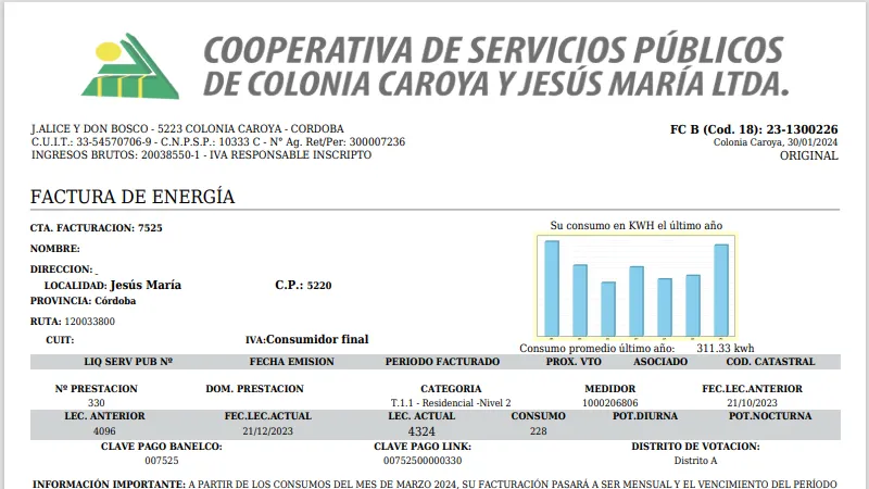 Factura Cooperativa