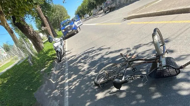 Bicicleta chocada