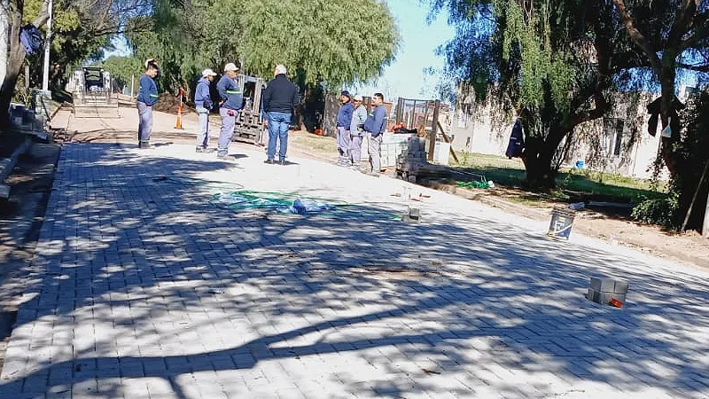 Adoquinado en Sinsacate 2