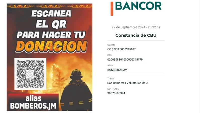 Donaciones Bomberos