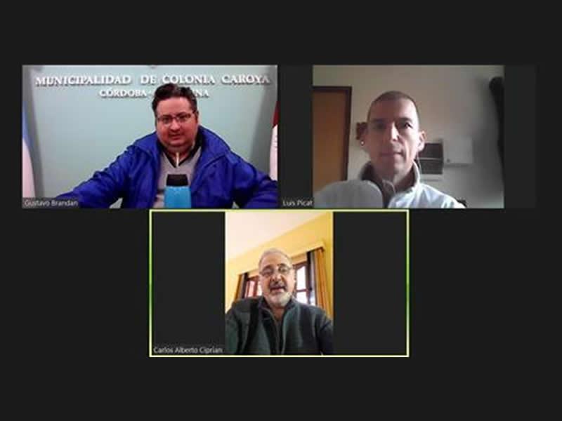 Reunión virtual de intendentes