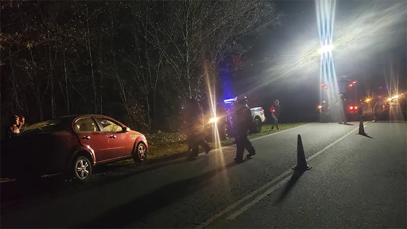 Accidente en calle Pedro Patat y Ruta 9