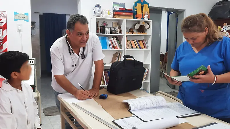 Carrillo en escuela rural