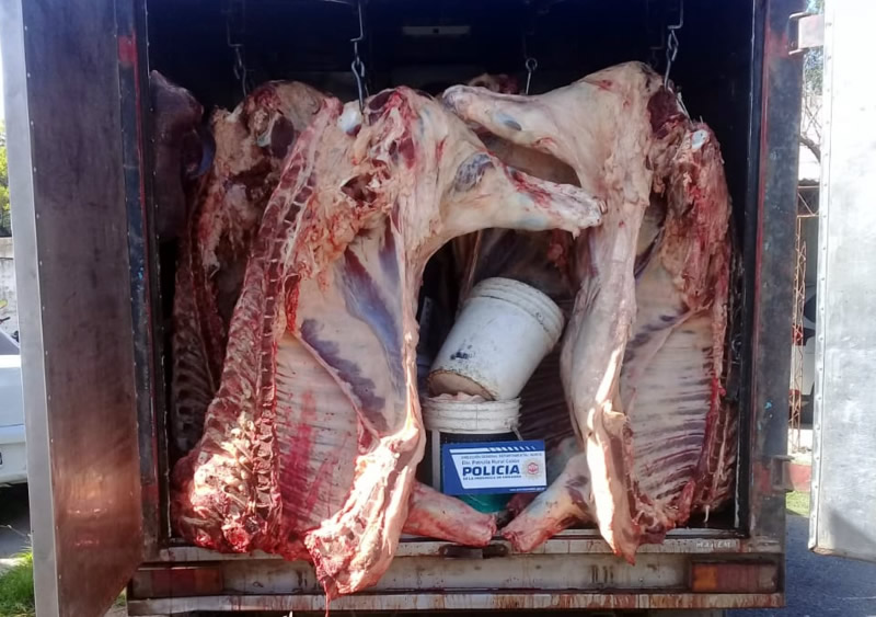 Carne decomisada en CC