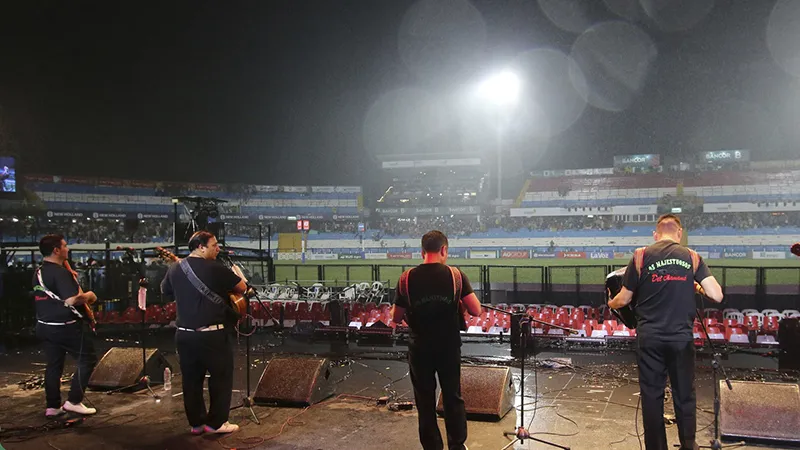 Lluvia en el Festival