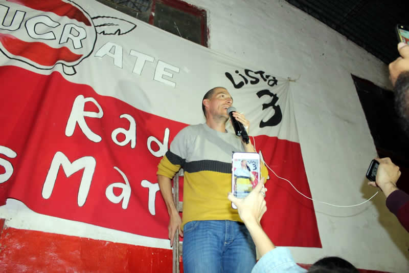 Luis Picat en el Comité de la UCR 2