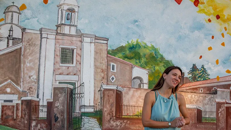 Mural de María Belén Marcuzzi