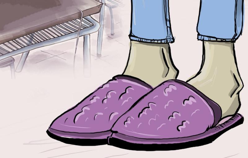 La clase en pantuflas