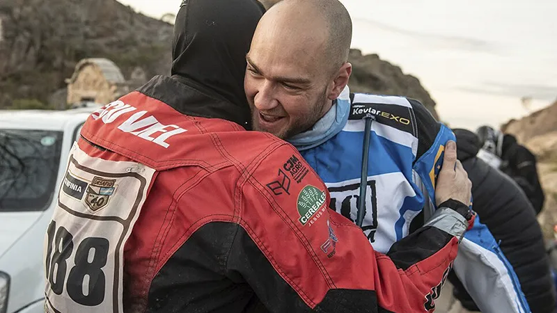 Facundo Viel con Manuel Andujar
