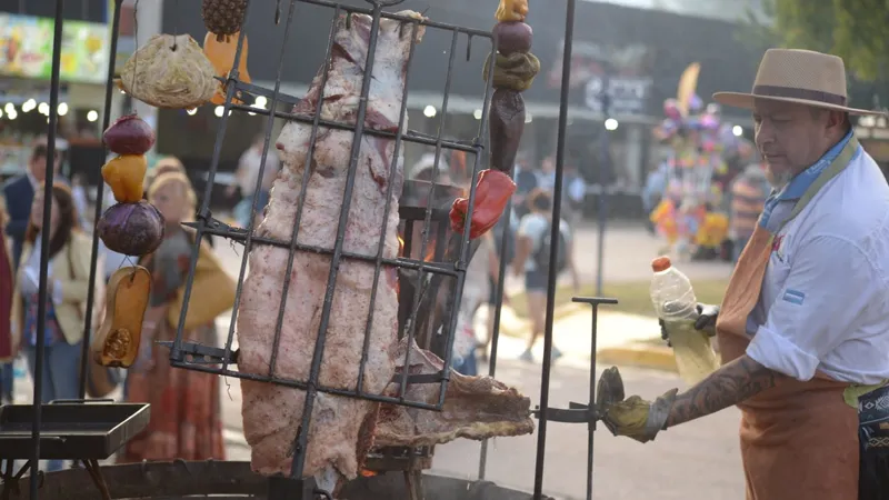 Asado en el anfiteatro